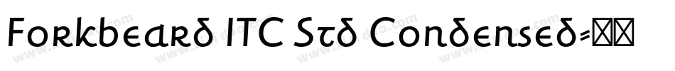 Forkbeard ITC Std Condensed字体转换
